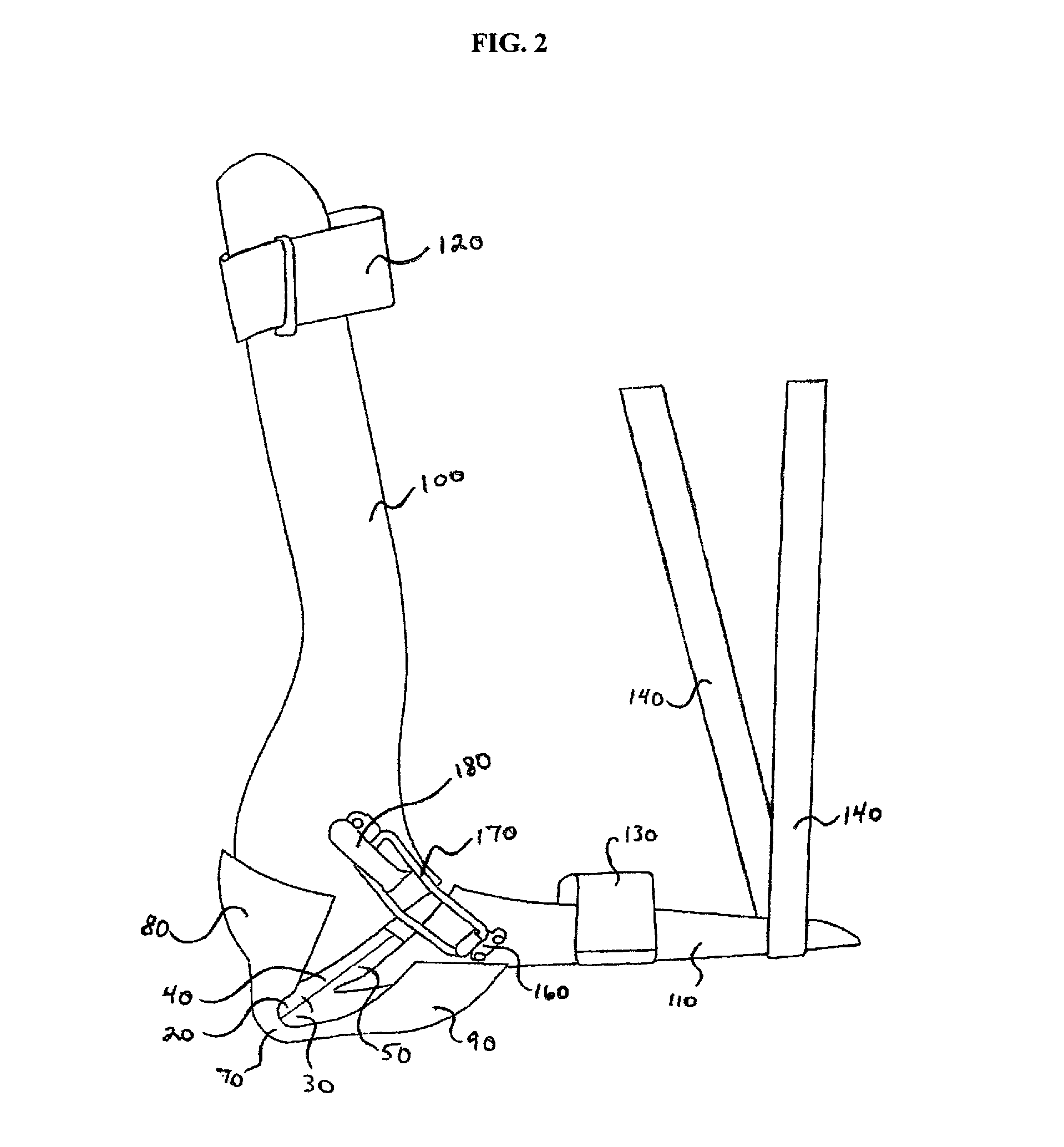 Device and method for ankle rehabilitation