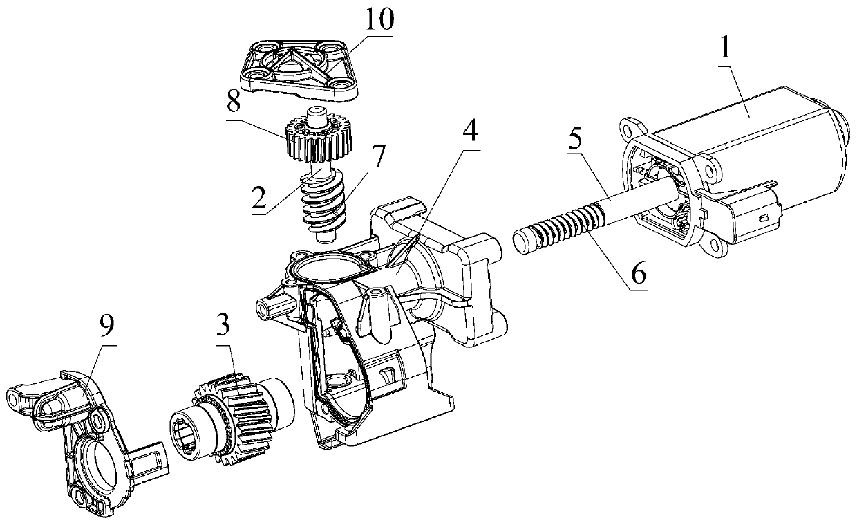 Skylight lifting motor driving device