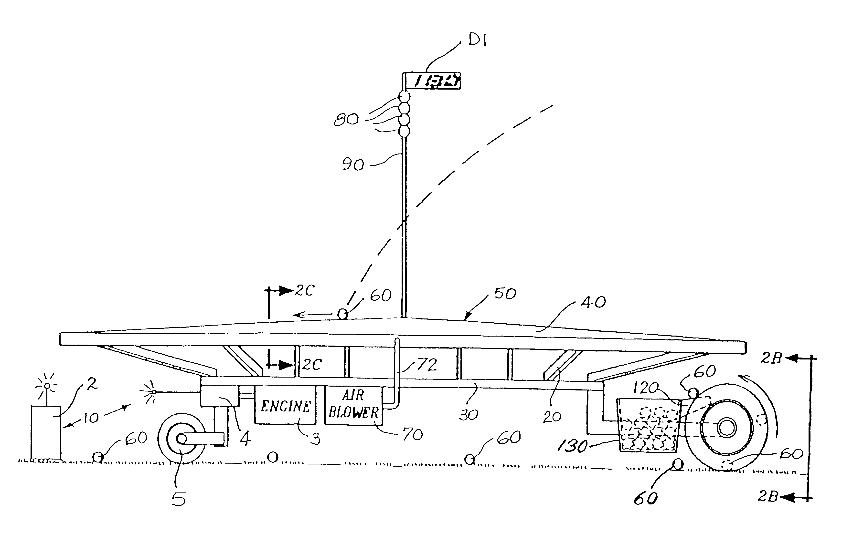 Moving practice green and ball pickup apparatus