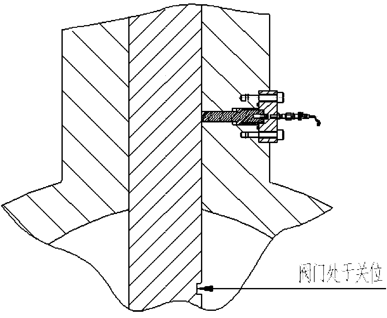 Non-contact type valve position indicating mechanism