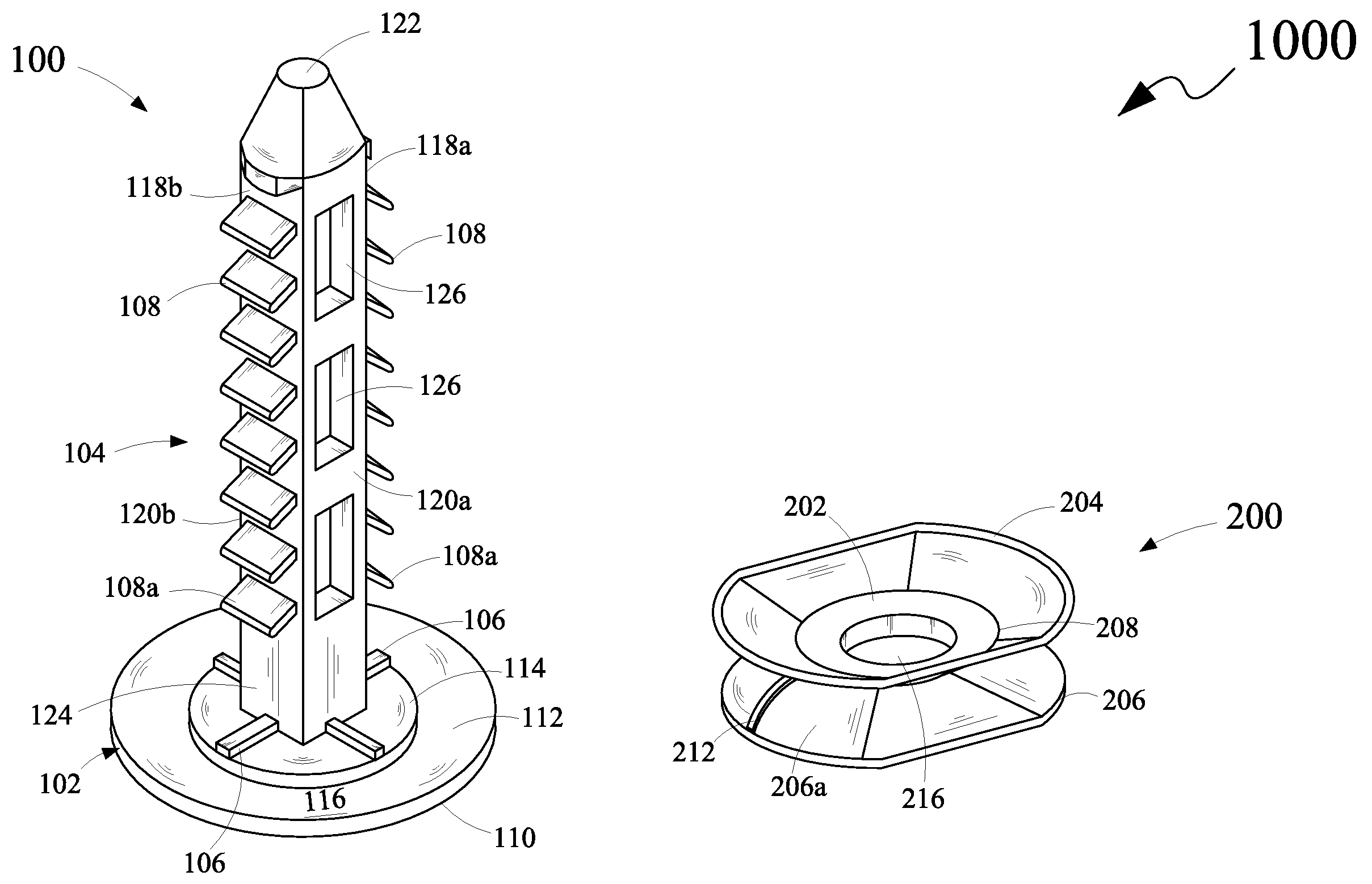 Two-piece Fastener