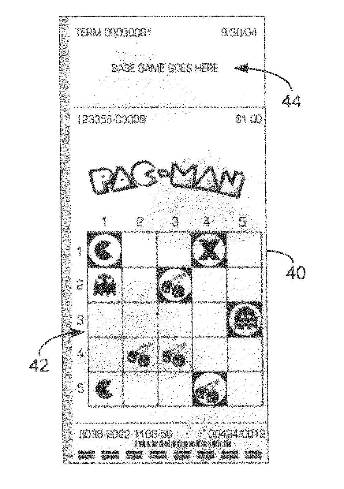 Lottery game played on a geometric figure using indicia with variable point values