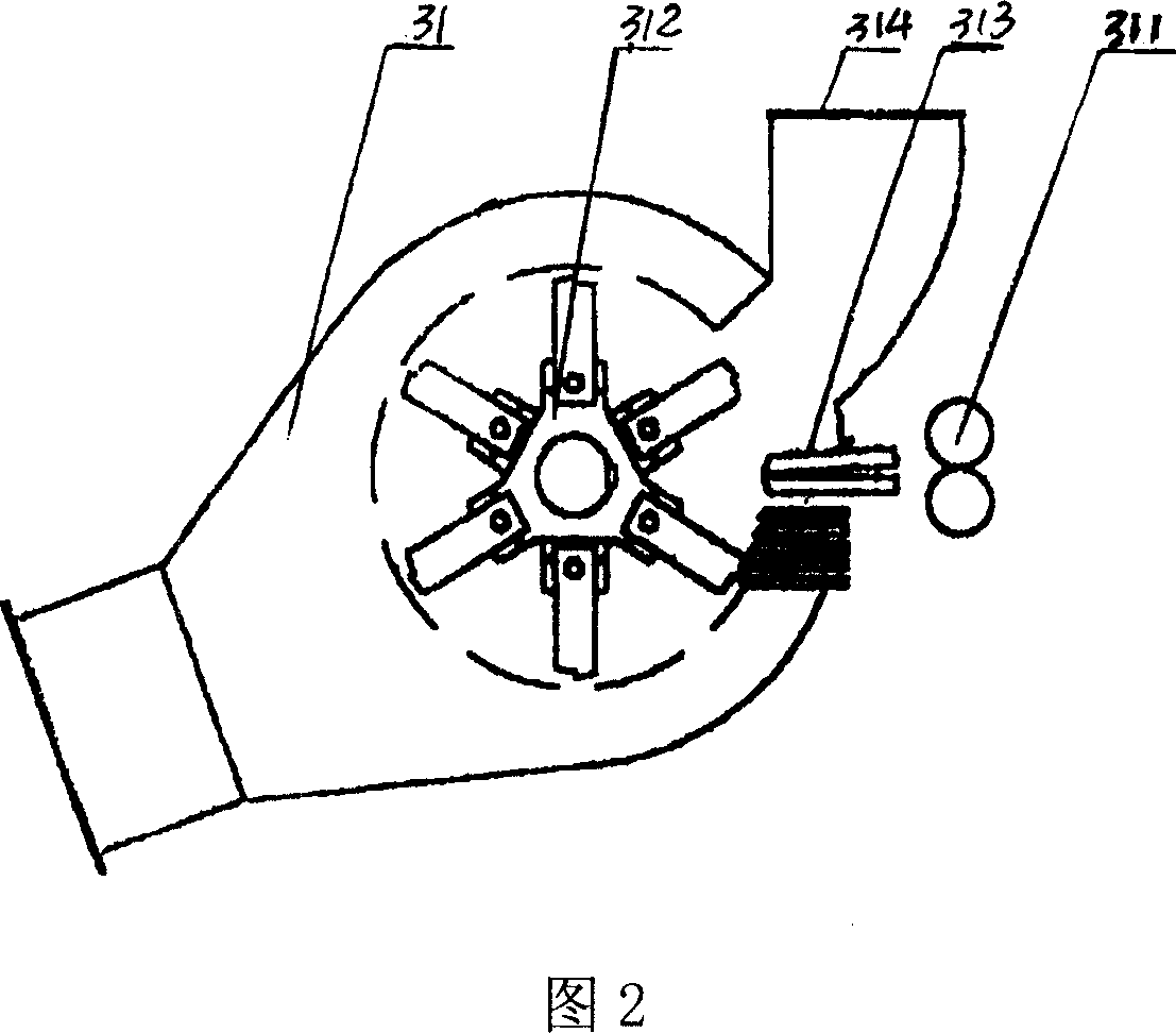 Dry-process papermaking machine through meshwork formed by airflow method