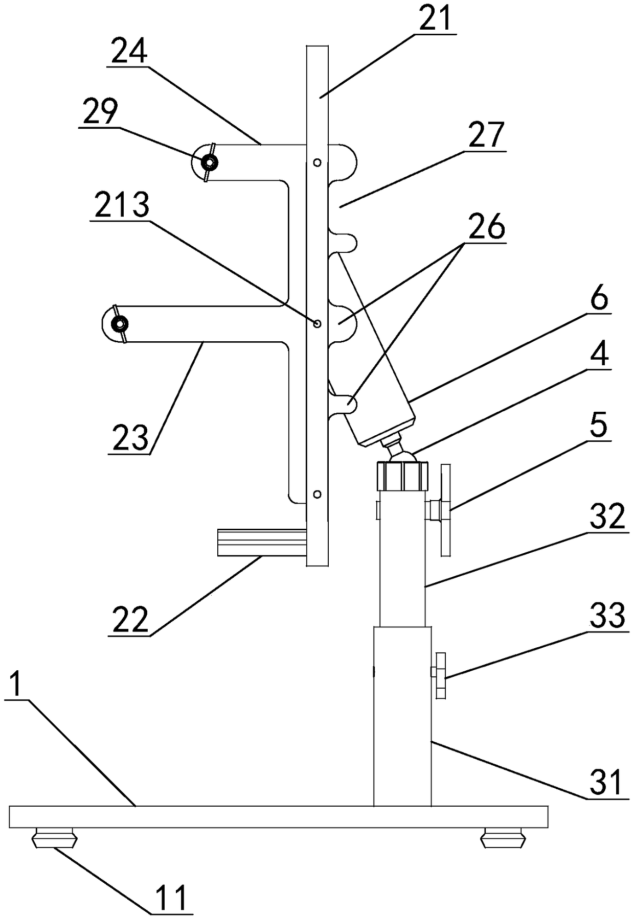 Foot-ankle fixator for osteotomy around knee joint