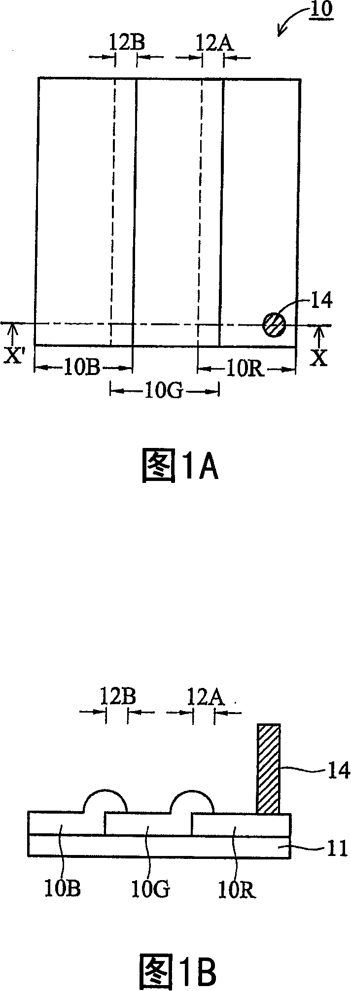 Color light filter base plate and LCD