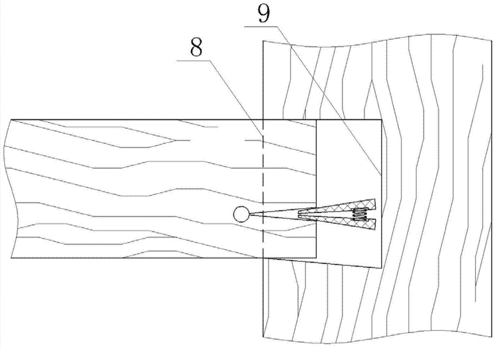 Tenon and mortise combined structure of wood product