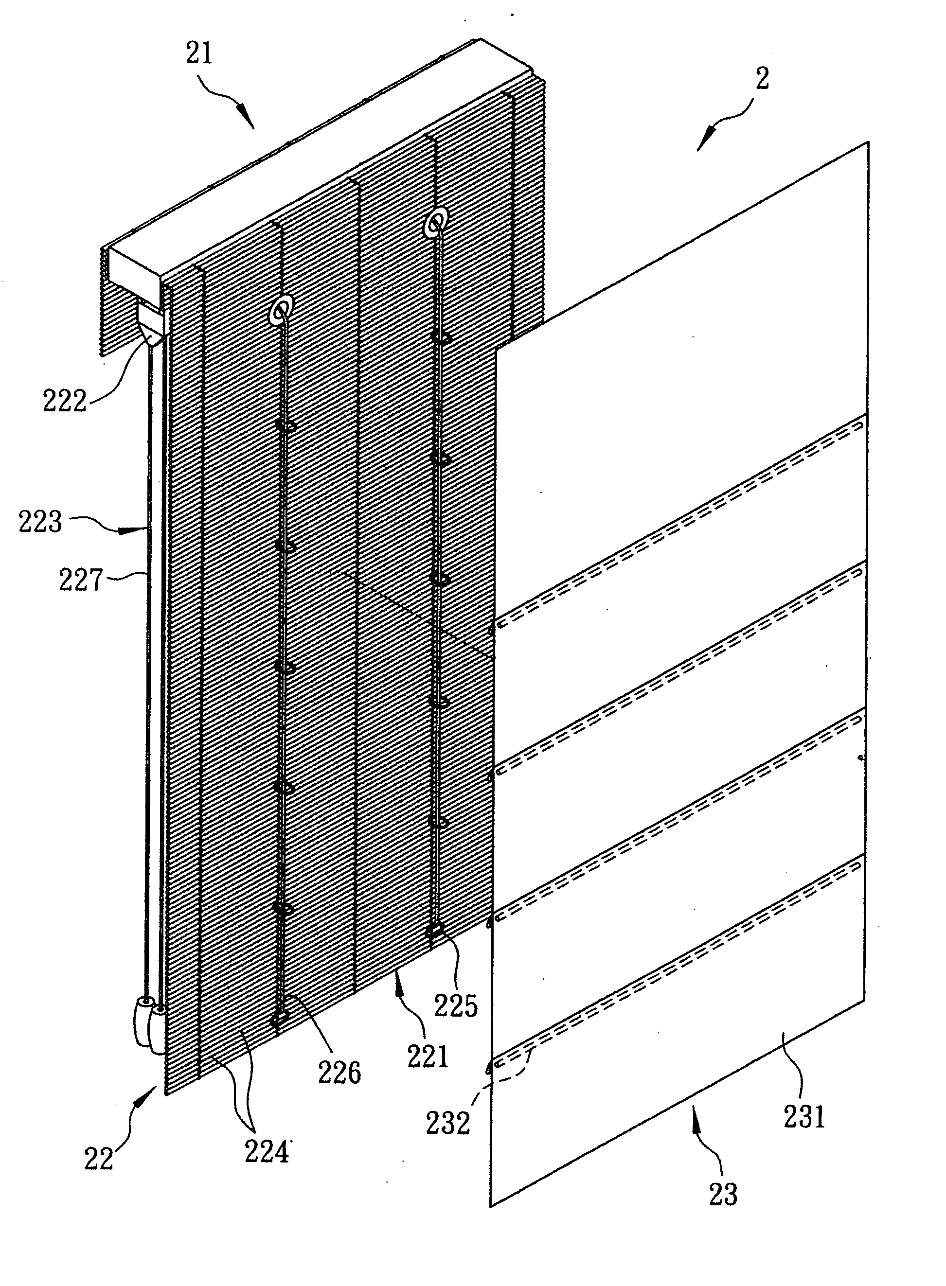 Double-layered window curtain