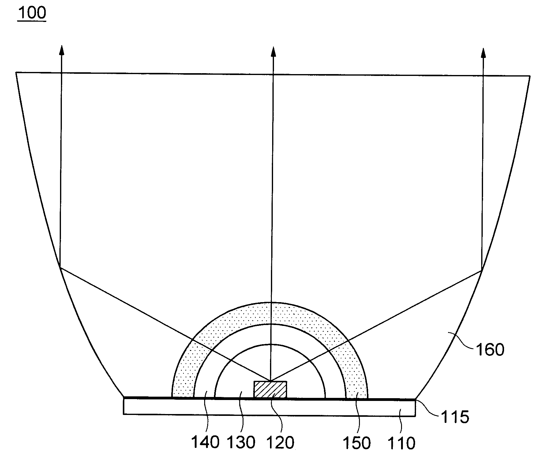 White light emitting diode and lighting apparatus using the same