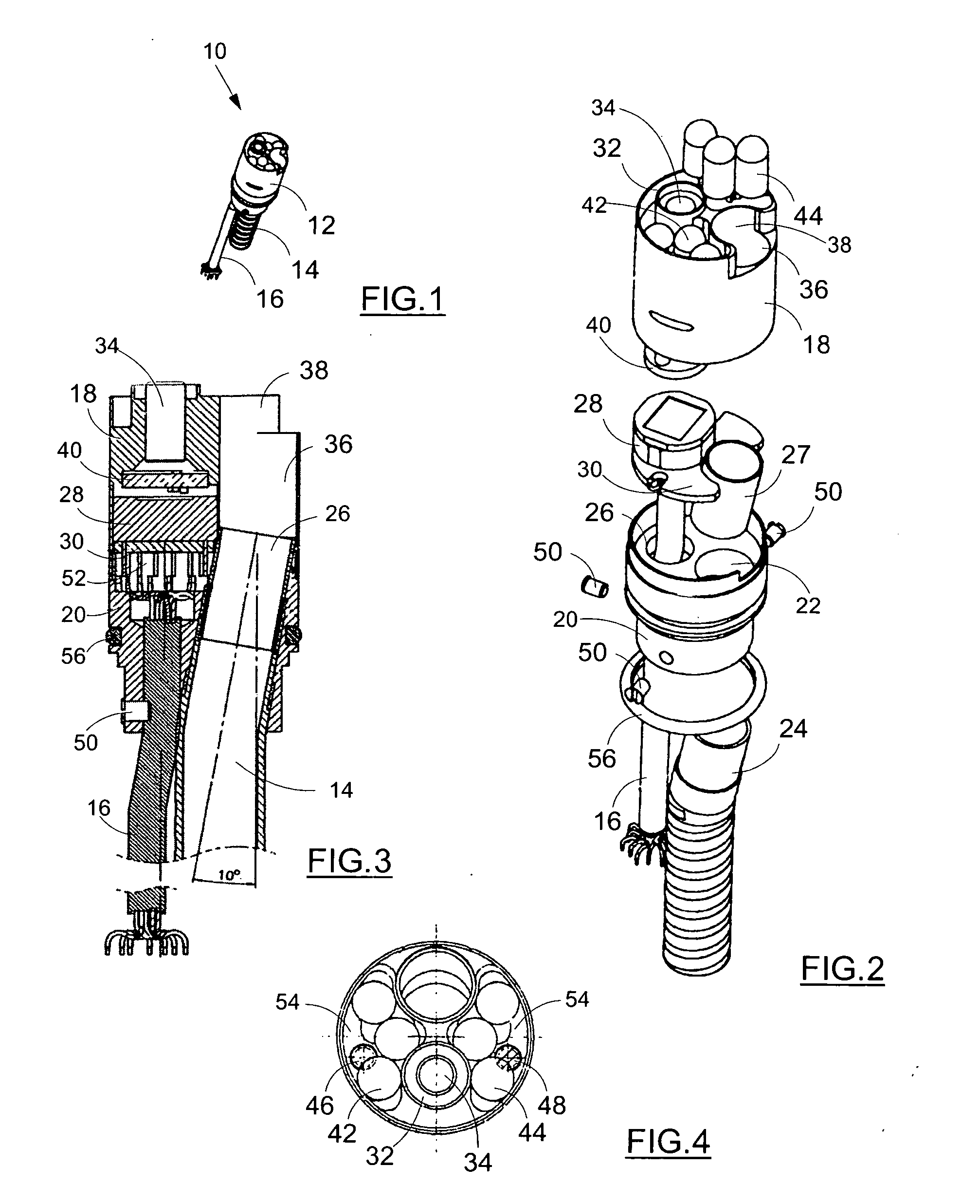 Optical head for endoscope