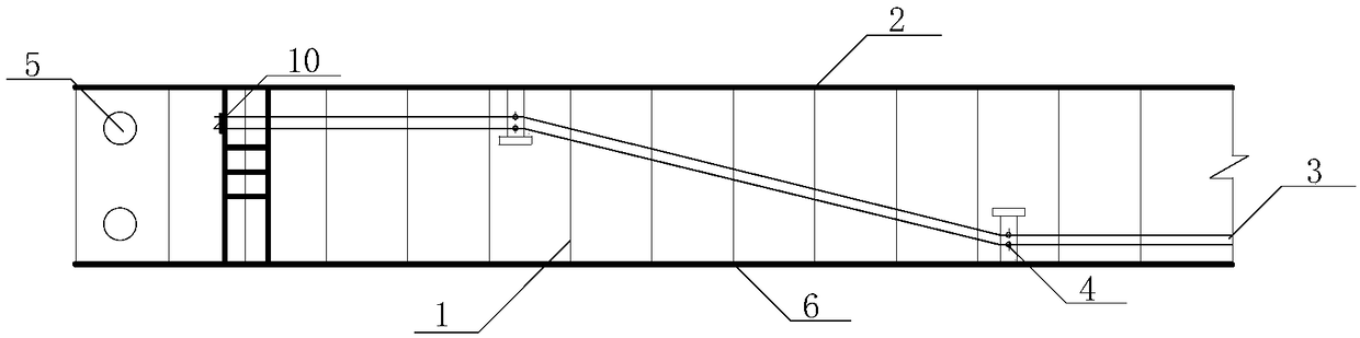 Corrugated-steel-web-composite-beam-form-cable-tower-beam connecting system and construction method