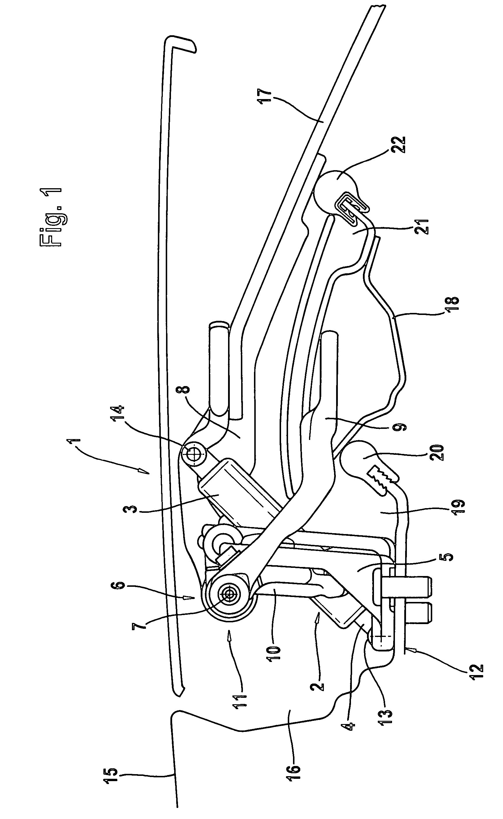 Hinge device with a piston/cylinder unit