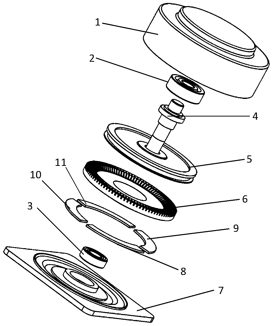 Spatially phase-modulated annular traveling wave ultrasonic motor with symmetrical ceramic partitions and its control method