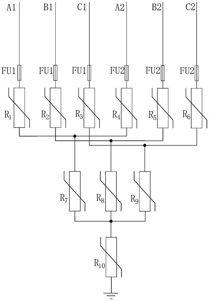 Fuse specification determination method and system of fusing type overvoltage protection device, terminal and medium