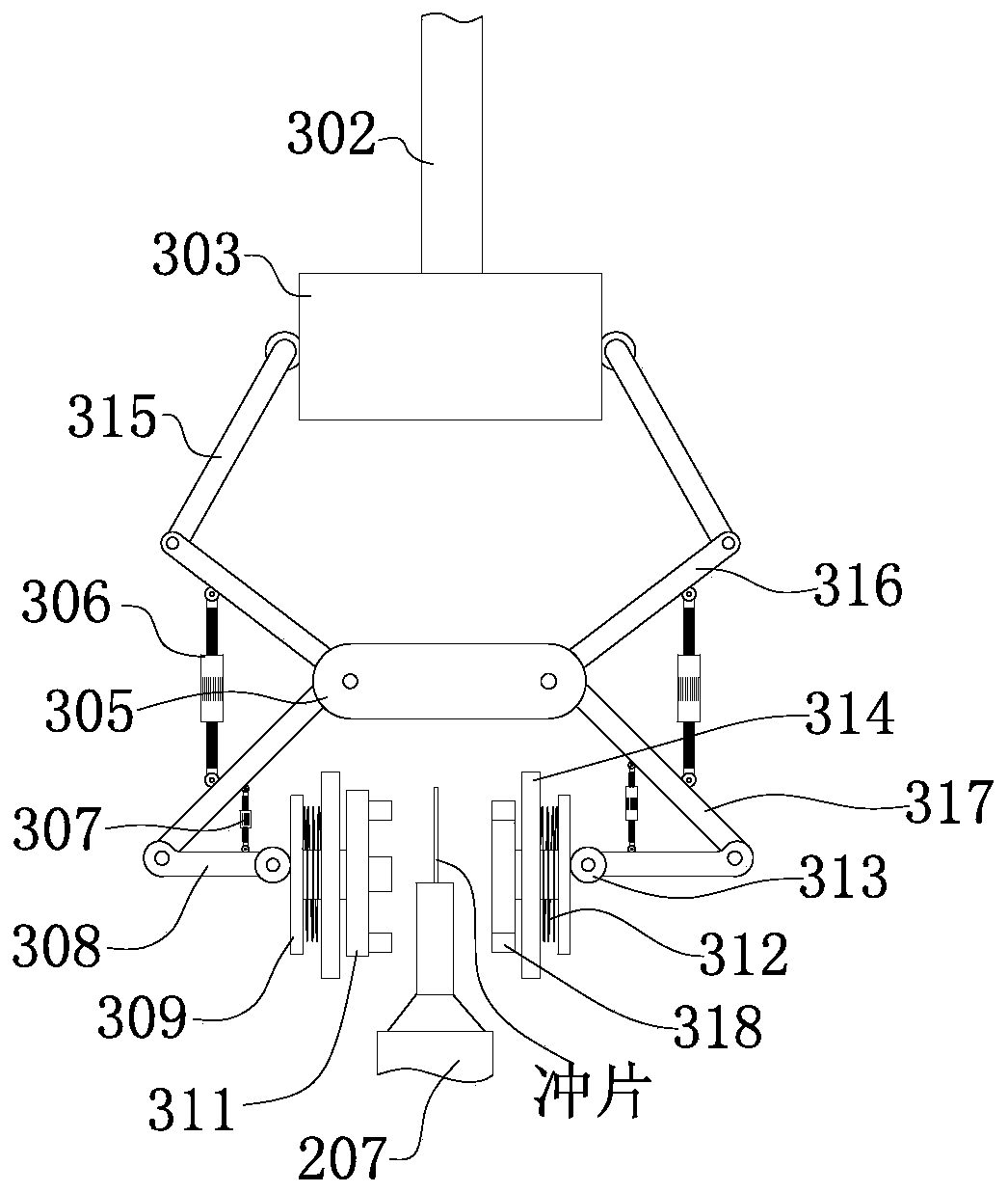 Motor stator punching sheet manufacturing process