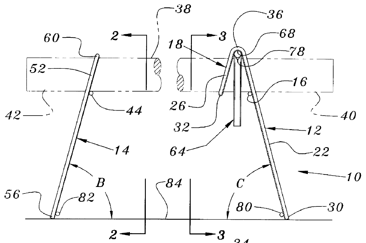 Support for load transfer device for concrete constructions