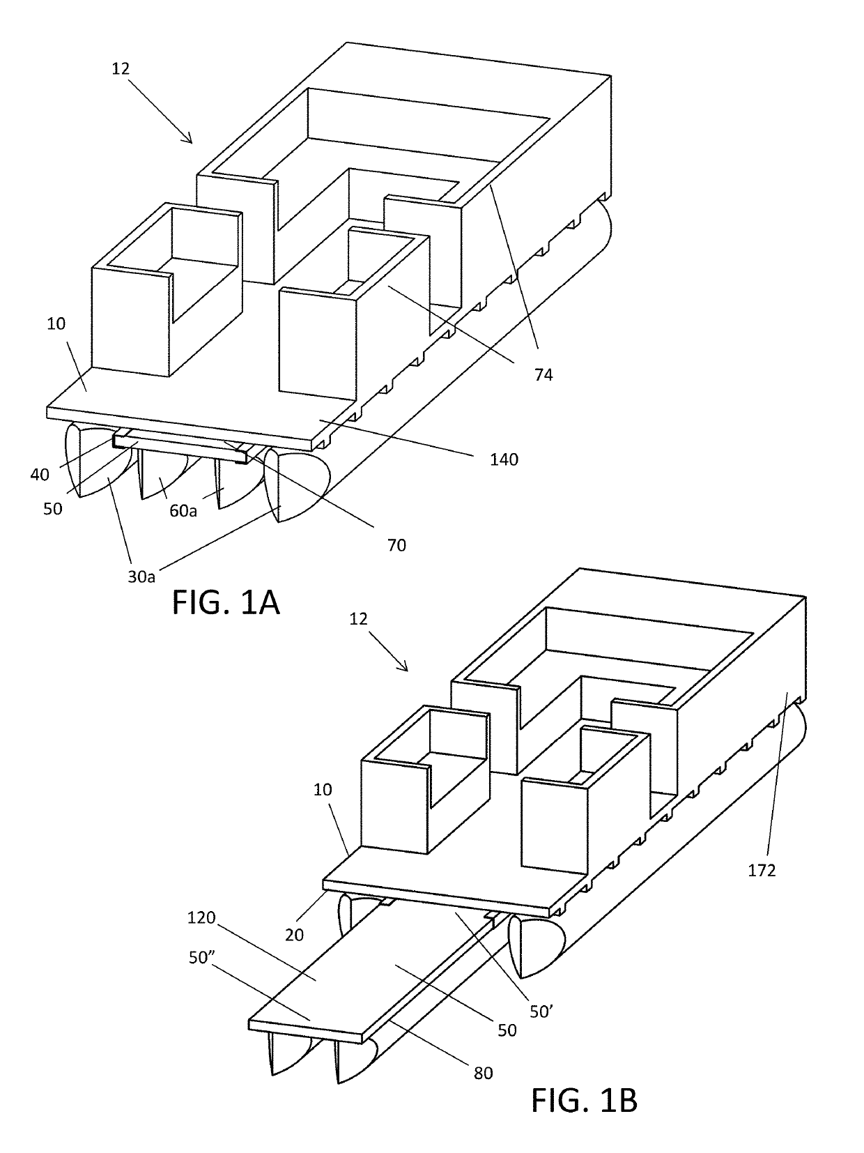 Extendable multihull boat