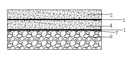 Cementing compound for pavement layers