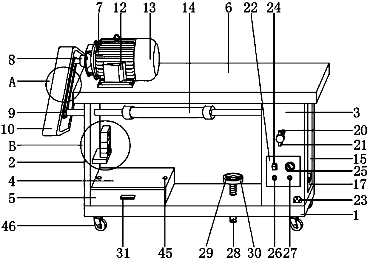 Yarn storage rack for air jet loom