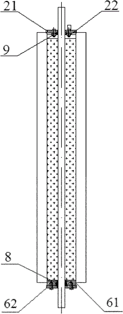 Efficient three-medium phase change coupled cold-accumulating and heat-exchanging device