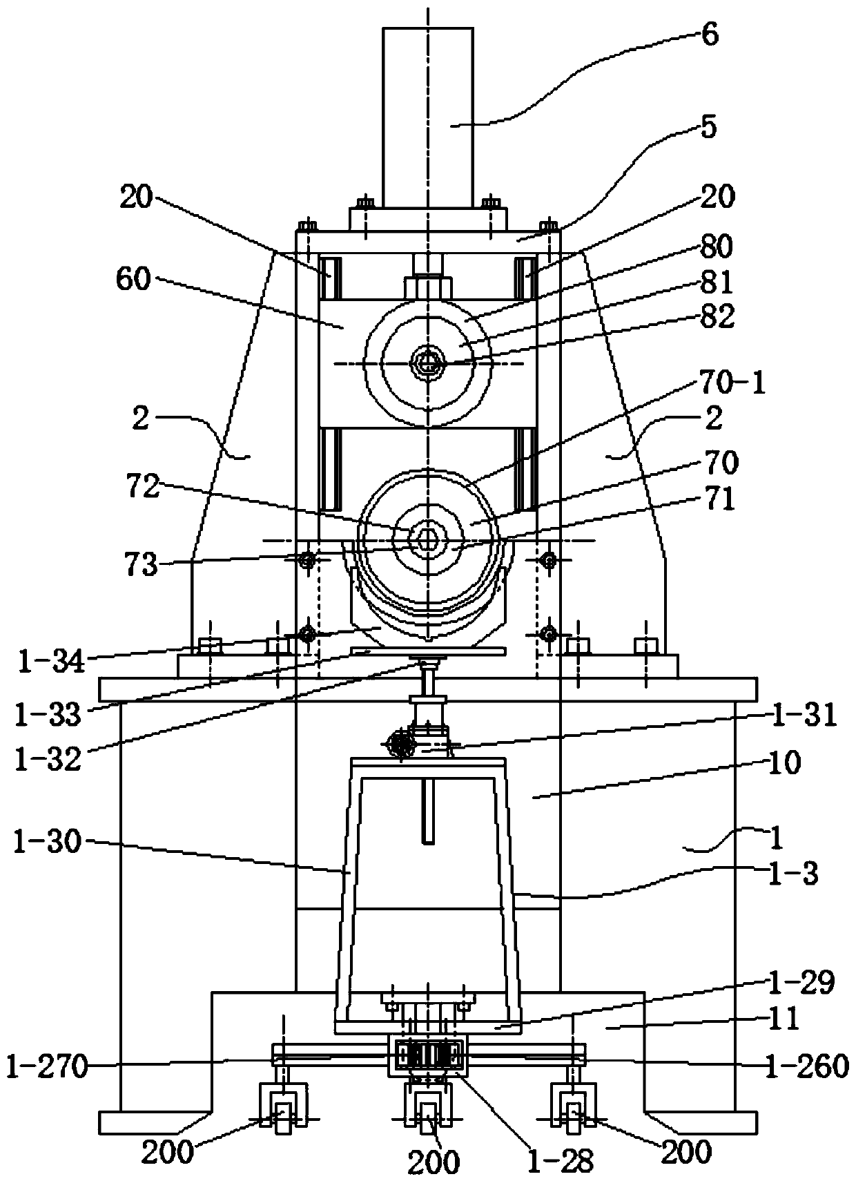 Pointer type sprinkling machine water delivery steel pipe pressing and binding device