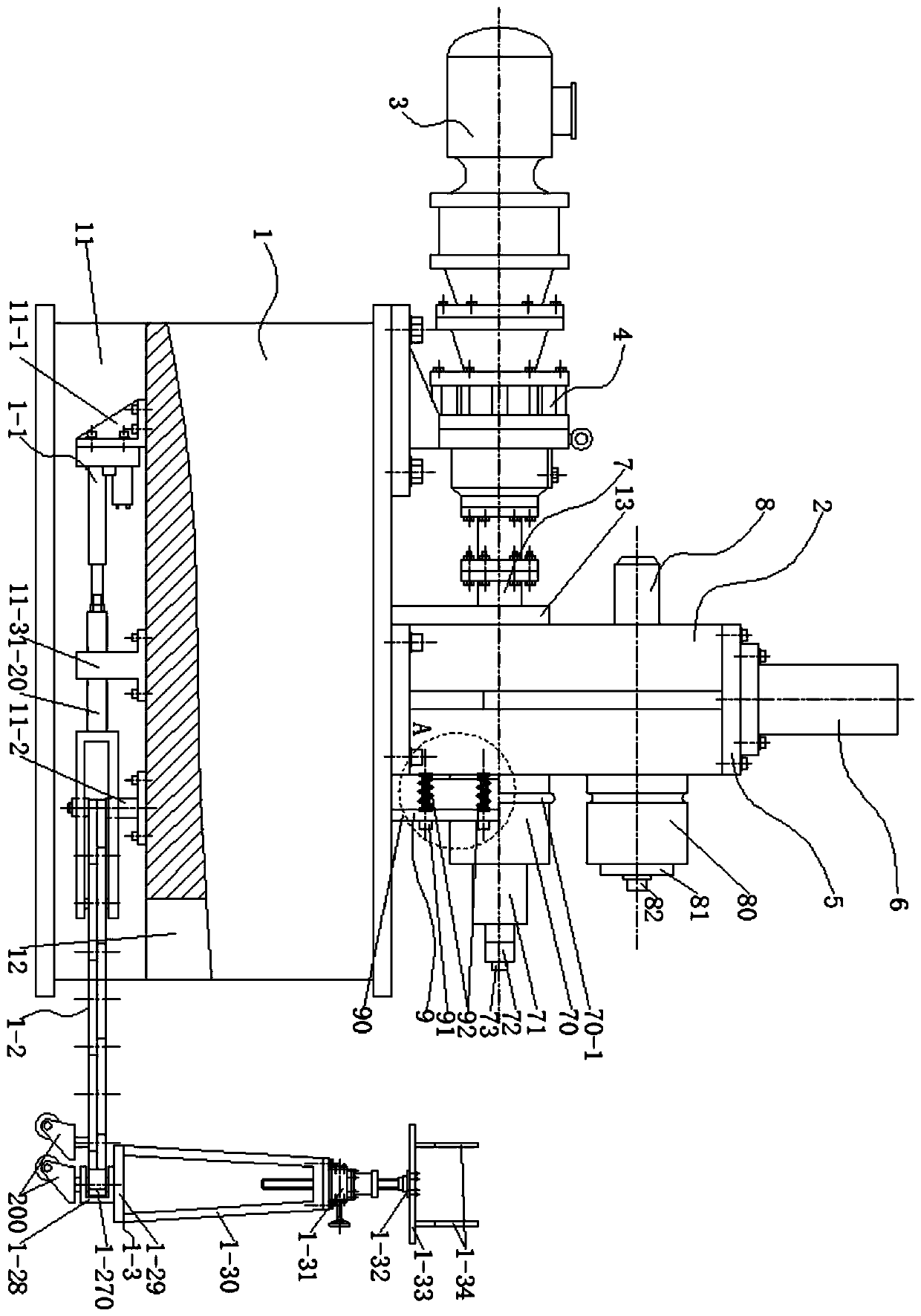 Pointer type sprinkling machine water delivery steel pipe pressing and binding device