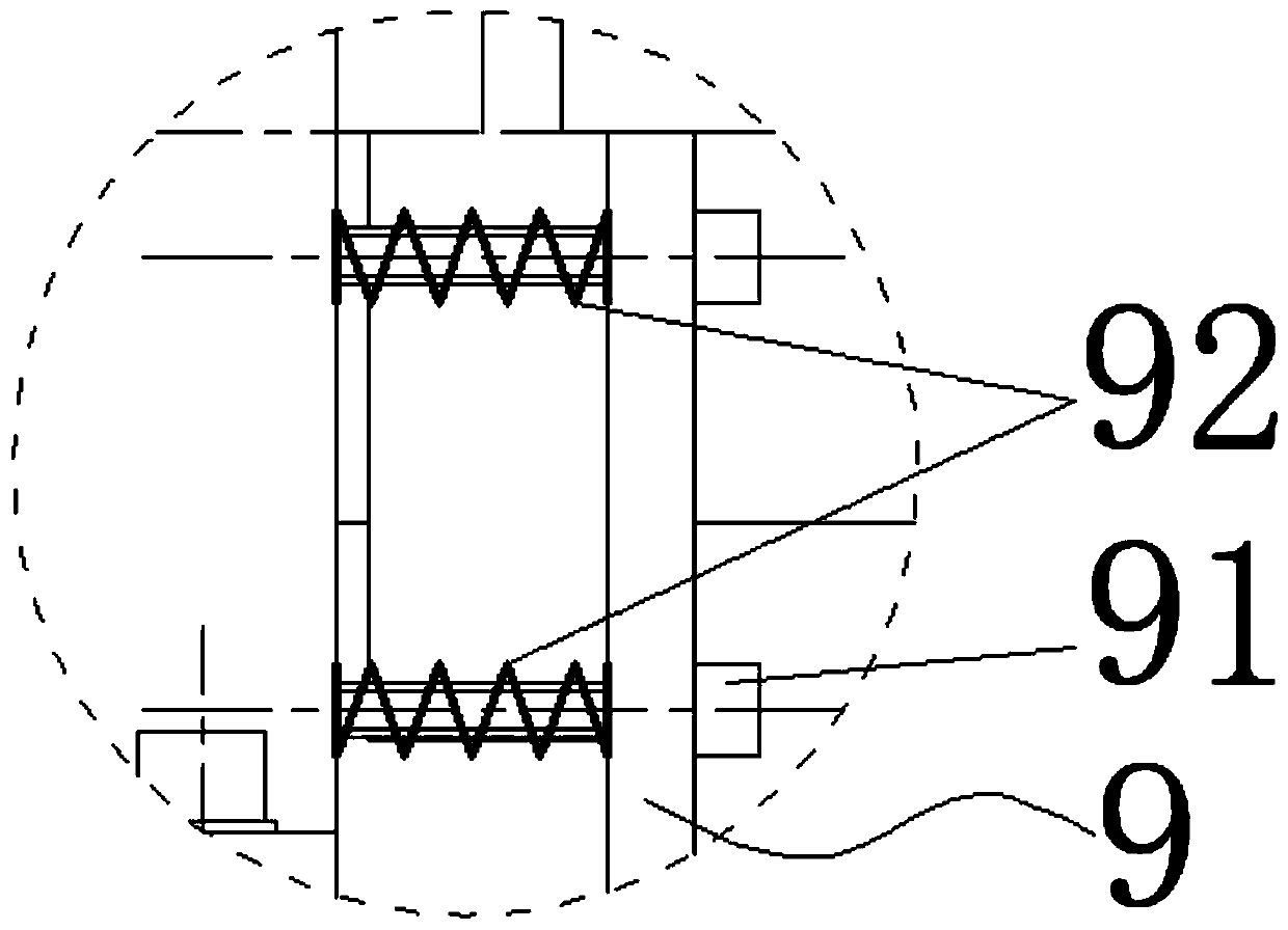 Pointer type sprinkling machine water delivery steel pipe pressing and binding device