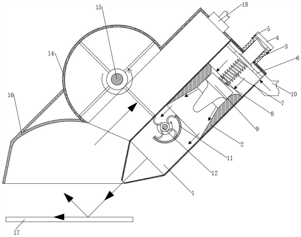 Drying air knife for assembling piston on electronic circuit board