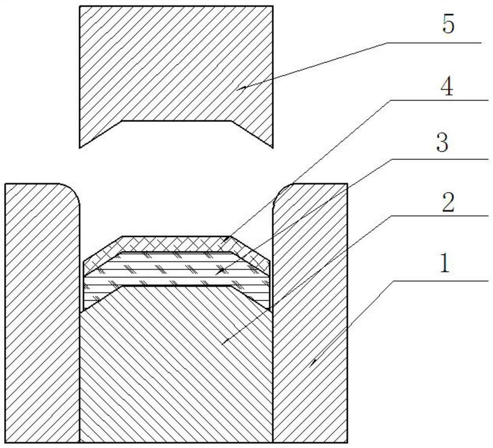 Preparation method of a butterfly-shaped molybdenum-tungsten bimetal composite rotating target