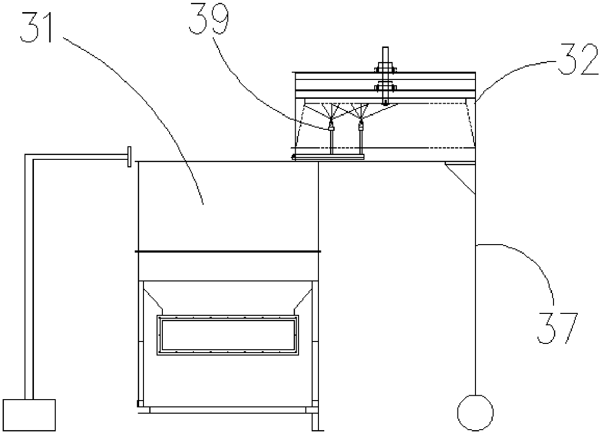 Paint mist interceptor of paint spraying energy saving and emission reduction system