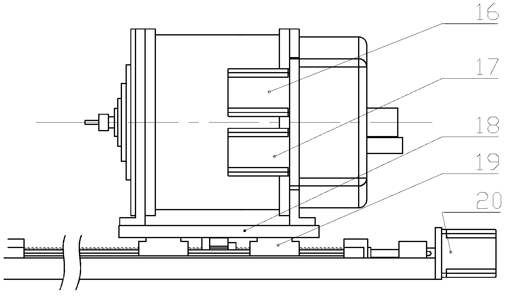 Automatic spiral hole milling device