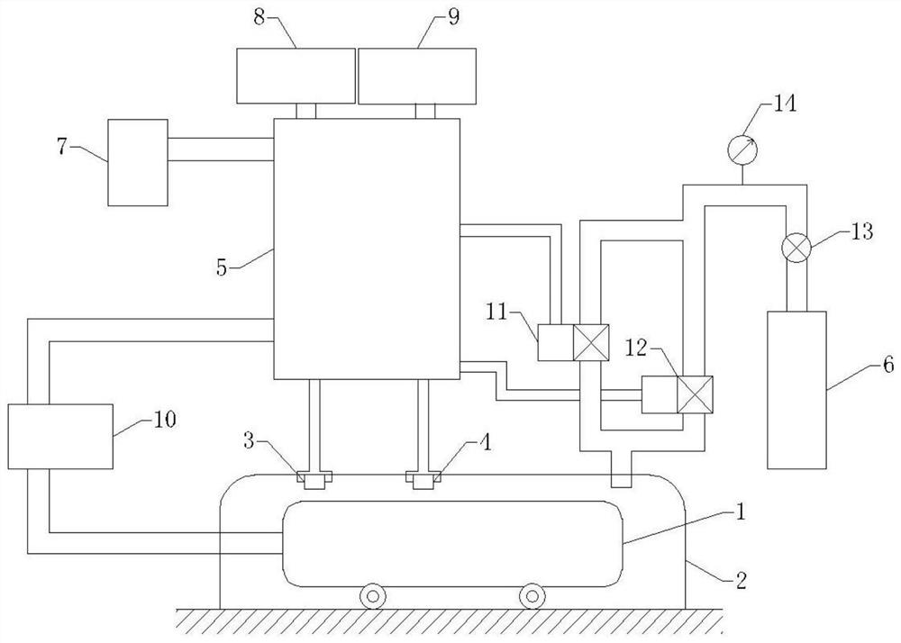 Electric vehicle fire extinguishing device