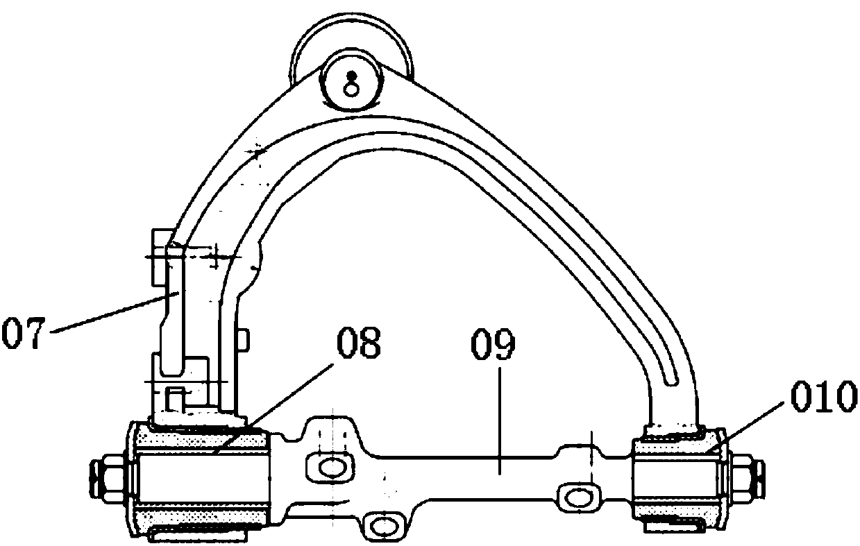 Vehicle independent suspension combination lower swing arm structure