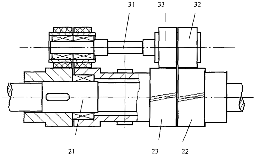 Method for spinning segment color yarn by front area segmentation and drawing mechanism