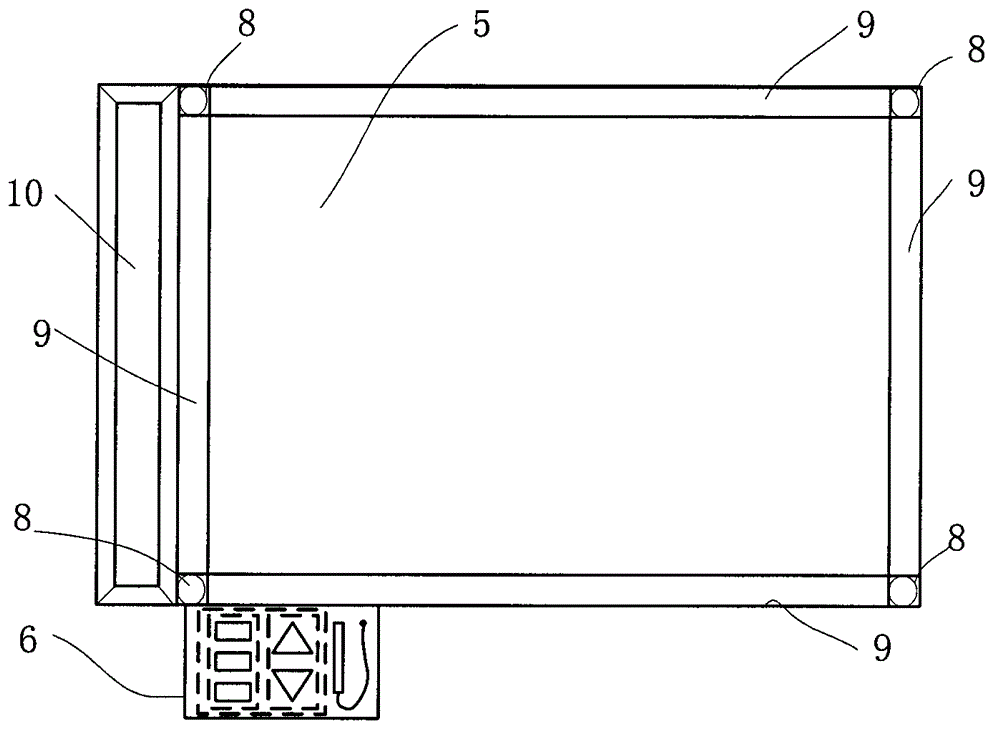 Projector-based sand painting platform device with adjustable color