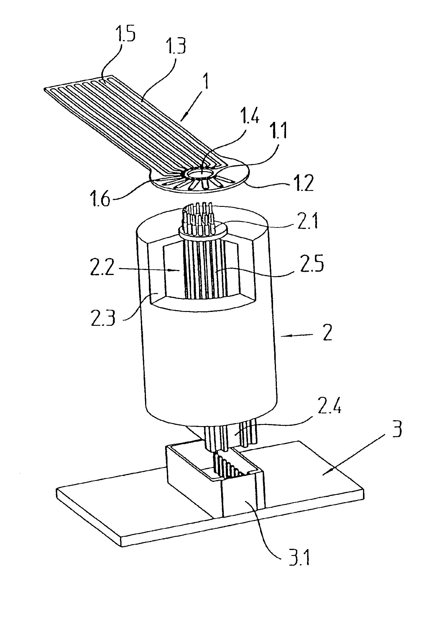 Slip ring unit with a printed circuit board