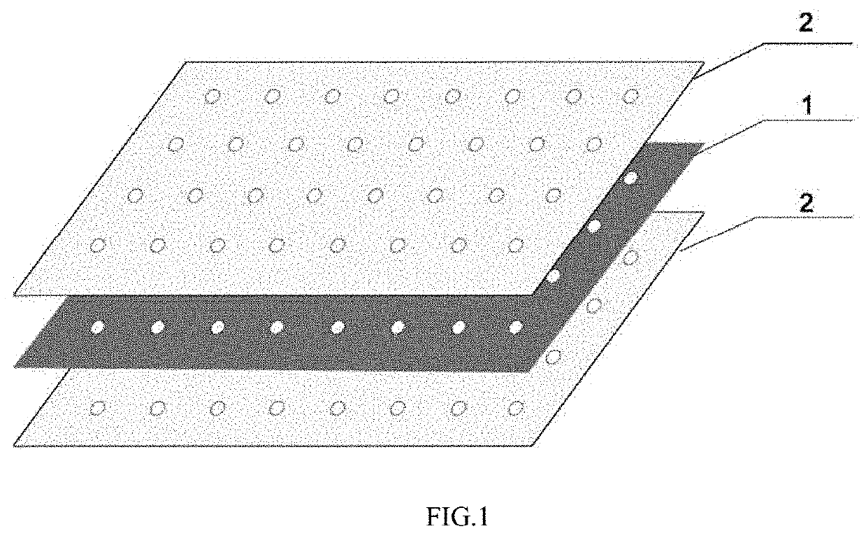 Biological material with composite extracellular matrix components