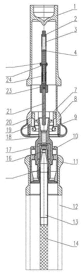 Double-acting high-voltage sulfur hexafluoride circuit breaker and double-acting transmission device thereof