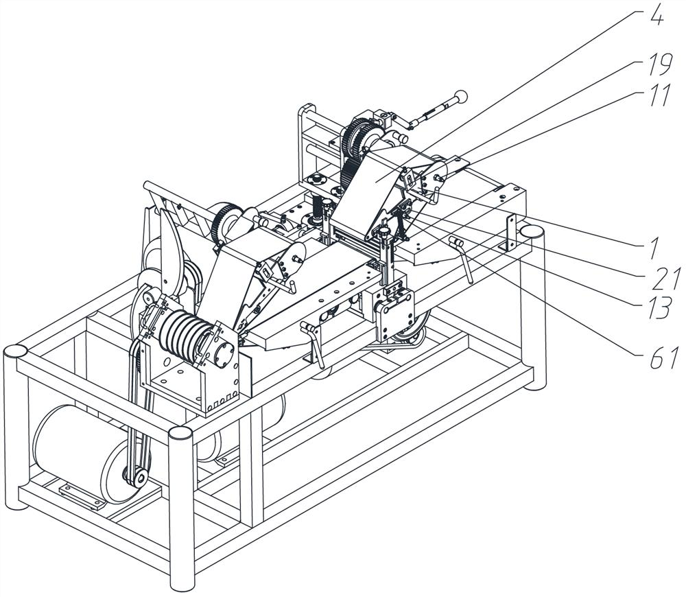 Self-adaptive press-down device