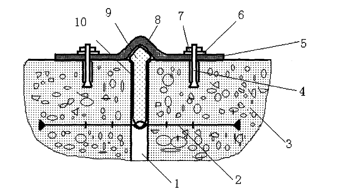 Basement deformation joint seepage prevention and treatment method