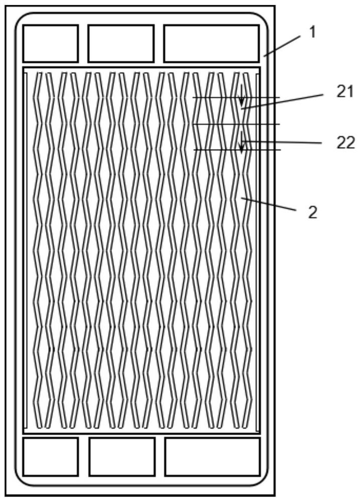 Proton exchange membrane fuel cell bipolar plate with variable cross-section flow field channel