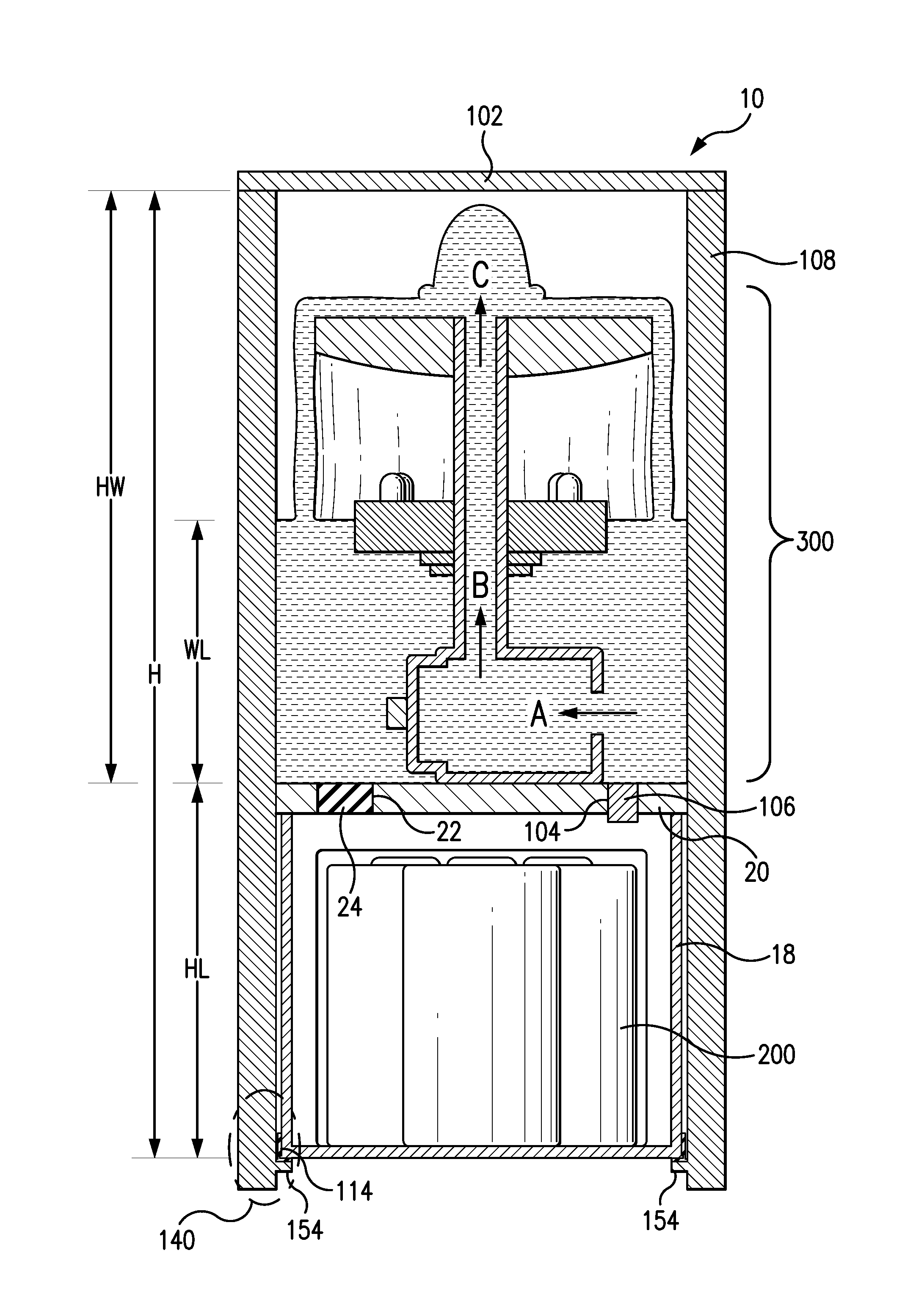 Flameless candle with integrated fountain