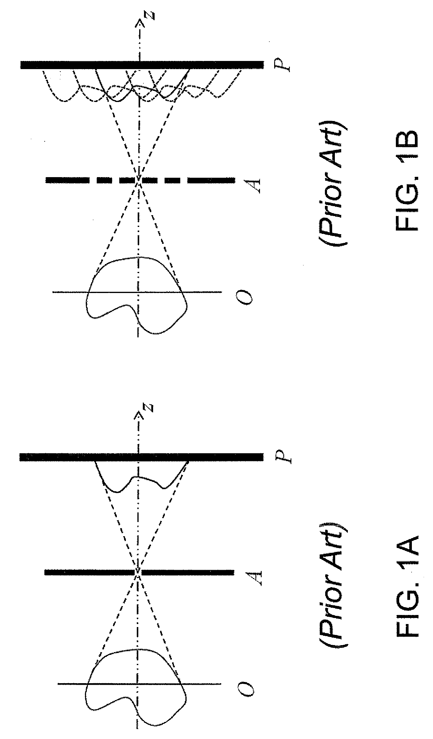 Apparatus and method to achieve high-resolution microscopy with non-diffracting or refracting radiation