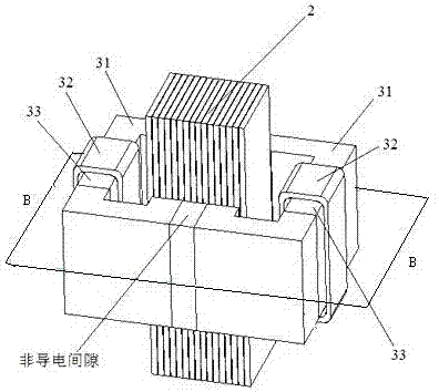 Orthogonally magnetized controllable resistor based on direct current memory flux magnetism helping and adjusting