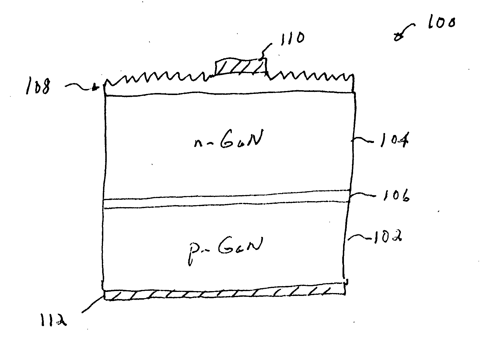 Roughened high refractive index layer/LED for high light extraction