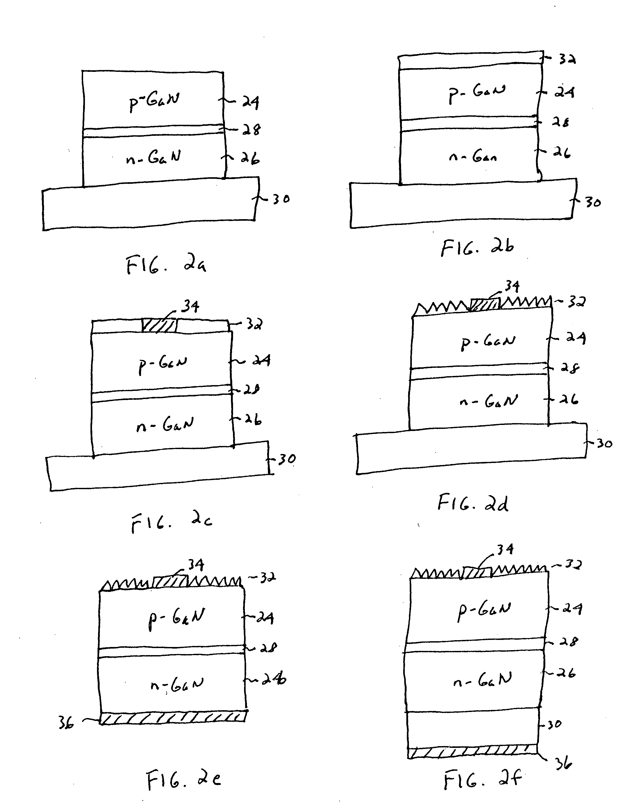 Roughened high refractive index layer/LED for high light extraction