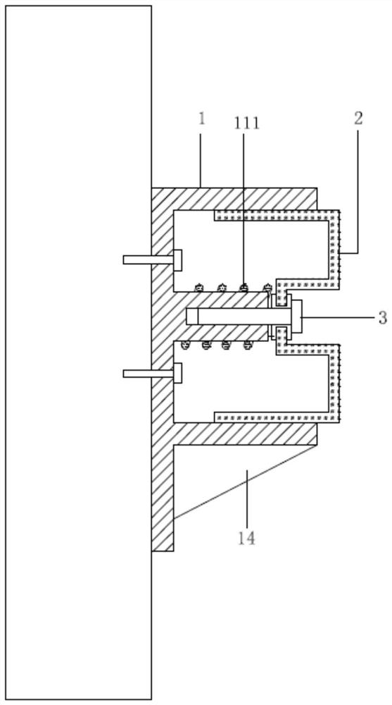 Keel-adjustable mounting structure for prefabricated wall surface