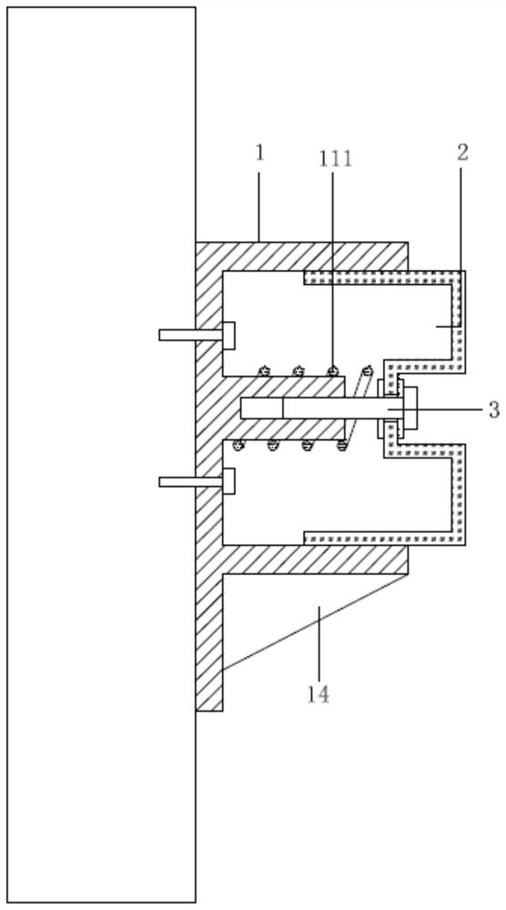 Keel-adjustable mounting structure for prefabricated wall surface