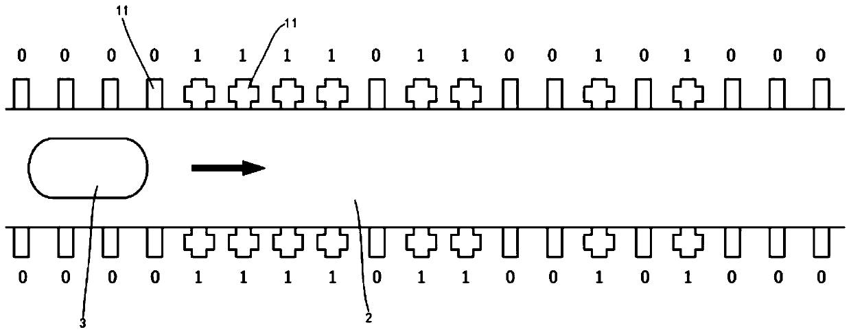 Field end for assisting global positioning of unmanned vehicle in limiting scene and global positioning method