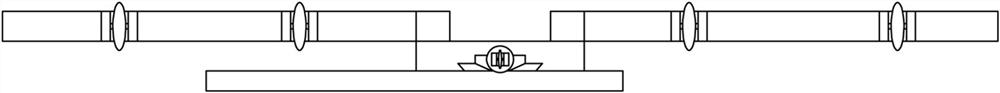 Device for high-precision measurement of slab staggering in and between lining segment rings