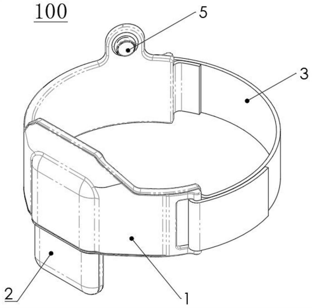 Arm-worn pulse blood oxygen and body temperature detector, sickbed guardrail plate using same and nursing sickbed